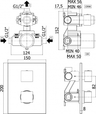  Paffoni Elle LEQ518NO/M   ,    