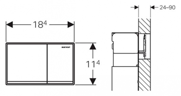   Geberit Omega 60 115.081.SQ.1 