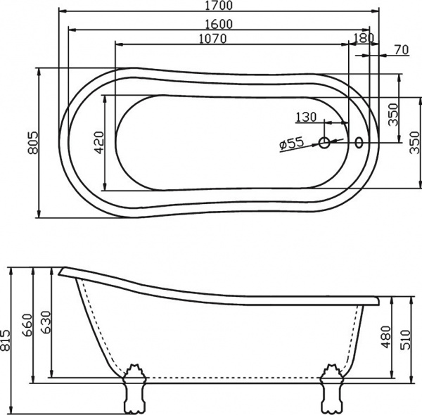   BelBagno BB04 170x80