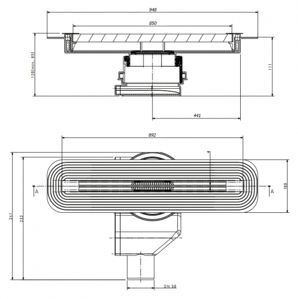   Pestan Confluo Slim Line 850   13100035