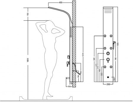 ������� ������ Aquanet Galaxy Shine AP40-01