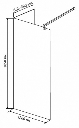 ������� ����������� RGW Walk In WA-05 1200x700 ������ ��������