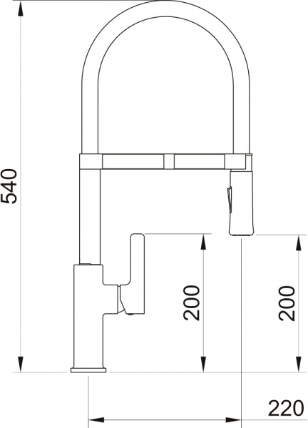 Смеситель Clever Chef 61100 для кухонной мойки