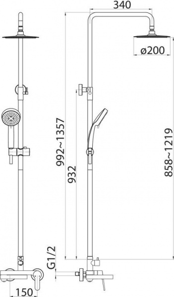 ������� ������ BelBagno Delta DEL-VSCM-IN