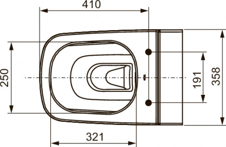 Унитаз подвесной TECE One 9700204 безободковый Унитаз подвесной TECE One 9700204 безободковый