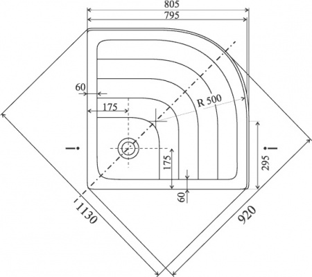 ������ ��� ���� Ravak RONDA-80 PU