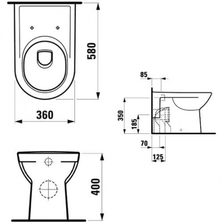   Laufen Pro 2295.1.000.000.1