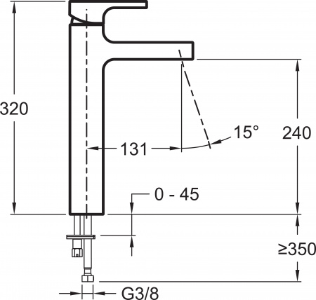  Jacob Delafon Strayt E98340-CP  