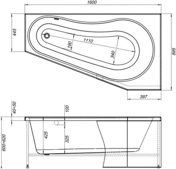   Aquanet Brize 228173 160x90 R