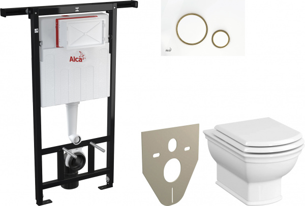 ��������  ������ ��������� VitrA Valarte 7805B003-0075 � ������� + ������� ����������� AM102/1120 + ������ ����� AlcaPlast THIN + ���������������� ������