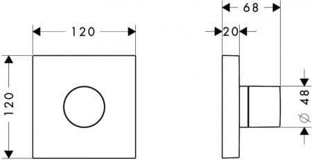   Axor Starck Trio/Quattro 10932000   