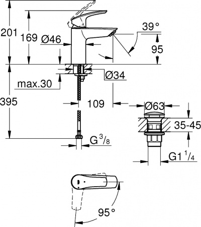  Grohe Eurosmart 23924003  