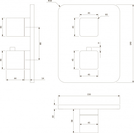  Omnires Parma PM7436BL C  ,  , 
