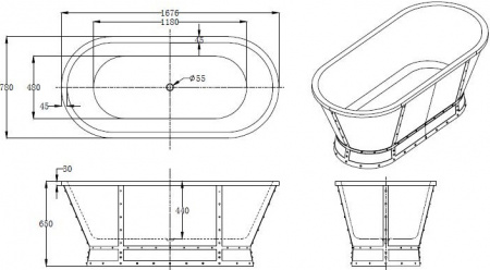   BelBagno BB35-CF36 170x80