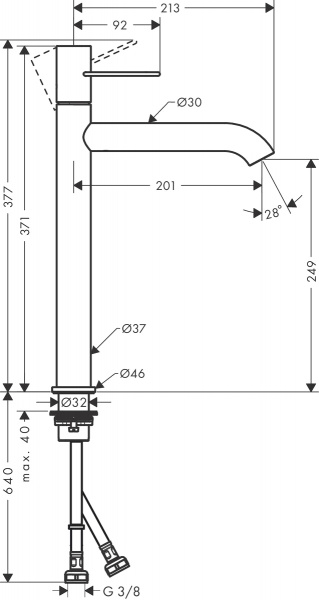  Axor Uno 38034820  ,  