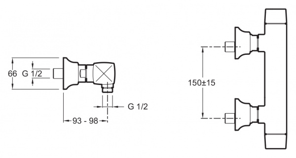  Jacob Delafon Margaux E16297-9-CP  