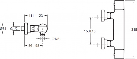  Jacob Delafon Aleo E72352-CP  