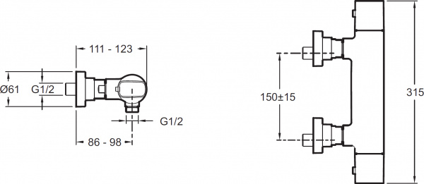  Jacob Delafon Aleo E72352-CP  