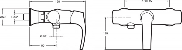  Jacob Delafon Symbol E71682-CP  