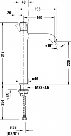  Duravit White Tulip WT1040002010  
