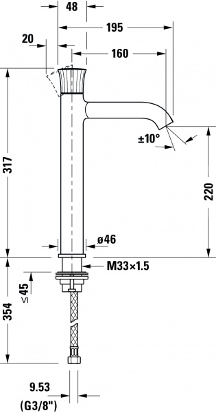  Duravit White Tulip WT1040002010  