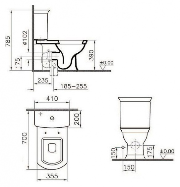 - VitrA Serenada 9722B003-7204