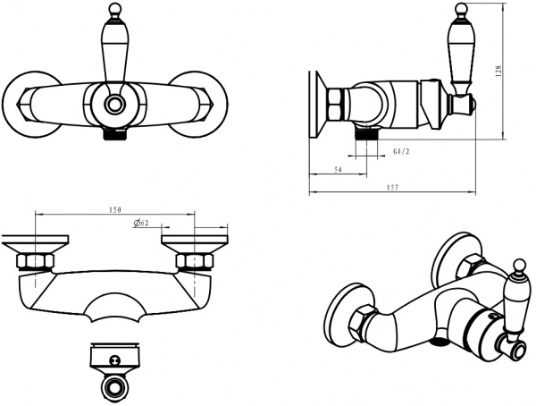  Boheme Vogue Crystal 214-CRST  