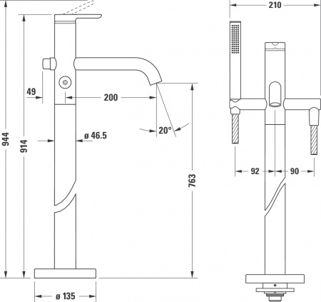 Duravit C.1 C15250000010 ,    