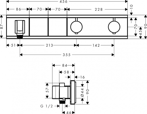  Hansgrohe RainSelect 15355000  