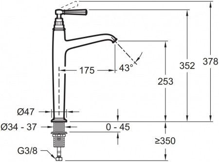  Jacob Delafon Cleo1889 E24309-CP  