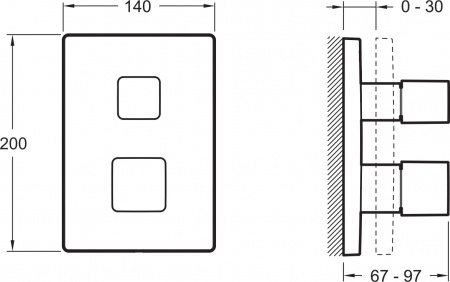  Jacob Delafon Square E98729-CP  