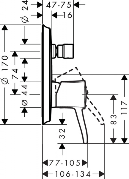 Hansgrohe Metropol Classic 31345000    