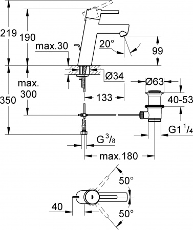  Grohe Concetto 23450001  
