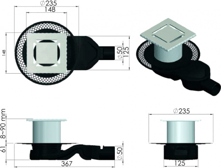 ������� ���� Berges Wasserhaus Platz Norma 092159 15x15 ��, ������