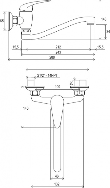  Ravak Suzan SN 041.00/100  
