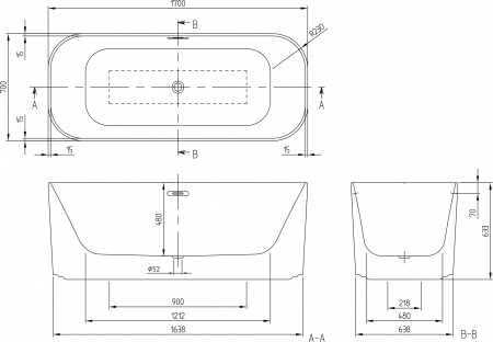 Акриловая ванна Villeroy & Boch Finion UBQ177FIN7N200V1RW 170x70, кольцо Design шампань с подсветкой Акриловая ванна Villeroy & Boch Finion UBQ177FIN7N200V1RW 170x70, кольцо Design шампань с подсветкой