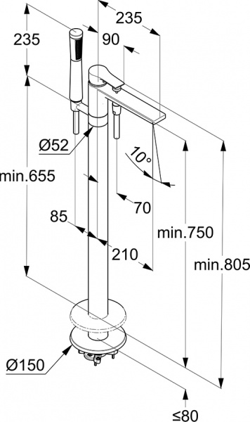  Kludi Zenta SL 485900565    , 