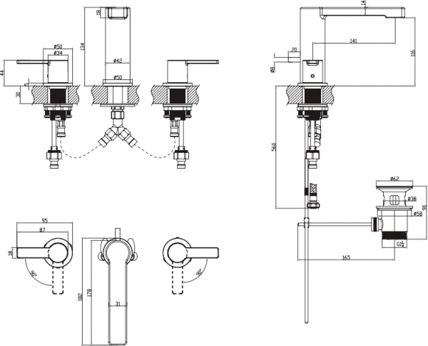  Villeroy & Boch Architectura TVW10310811061  