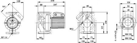 �������������� ����� Grundfos UPS 50-120 F