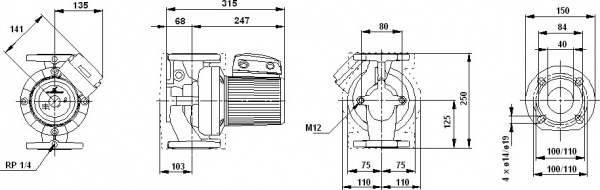 �������������� ����� Grundfos UPS 50-120 F