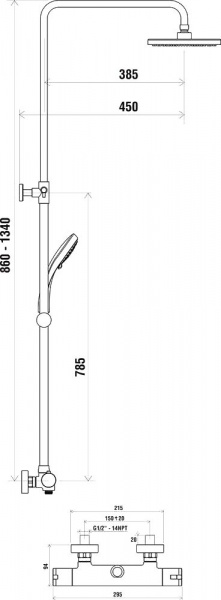 ������� ������ Ravak TE 091.00/150