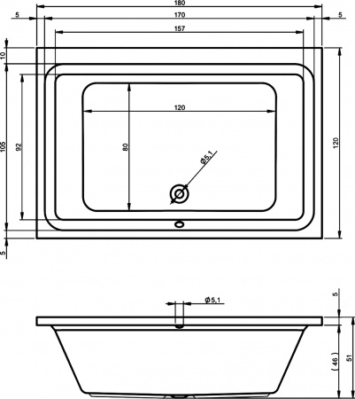 Акриловая ванна Riho Castello 180x120 Акриловая ванна Riho Castello 180x120