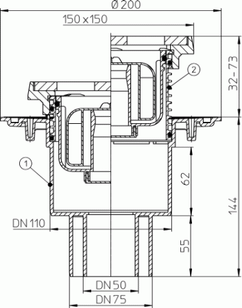 HL 310NPrG     DN50/75/110