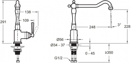  Jacob Delafon Cleo1889 E24317-CP   