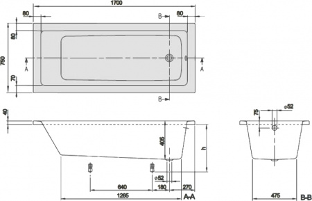   Villeroy & Boch Targa Plus Solo UBA171NES2V01+U99740000 17075,  