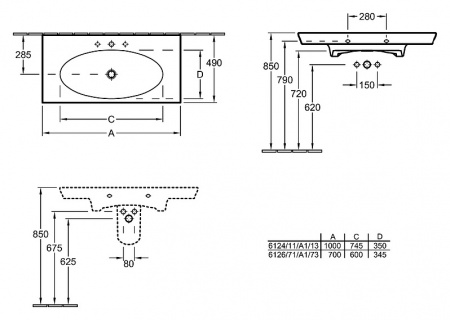  Villeroy & Boch La belle 6124 11 R1 alpin