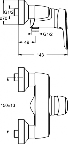  Ideal Standard CeraMix Blue B9493AA  