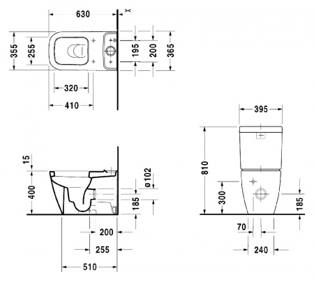 Бачок для унитаза Duravit Happy D.2 (4.5 л.) Бачок для унитаза Duravit Happy D.2 (4.5 л.)