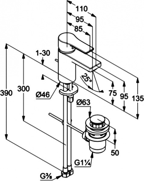  Kludi Zenta SL 482600565  