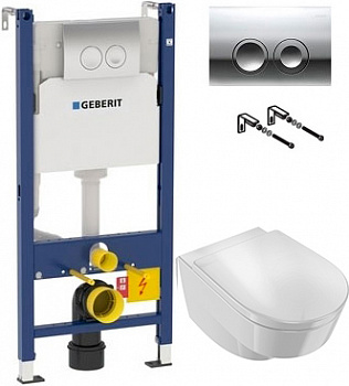 ��������  ������� ����������� ��� �������� Geberit Duofix Delta 458.124.21.1 3 � 1 � ������� ����� + ���� ��� ������� ���������� Jacob Delafon Odeon R